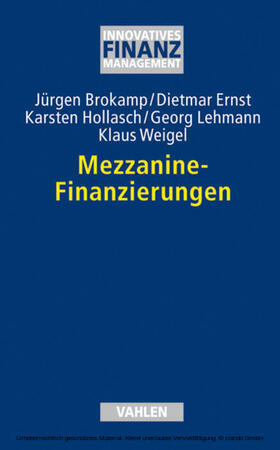 Brokamp / Ernst / Hollasch | Mezzanine-Finanzierungen | E-Book | sack.de