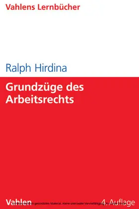 Hirdina | Grundzüge des Arbeitsrechts | E-Book | www.sack.de