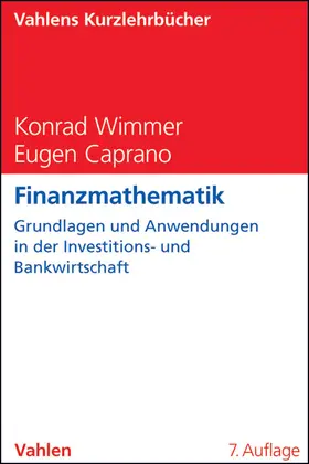 Caprano / Wimmer |  Finanzmathematik | Buch |  Sack Fachmedien