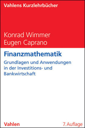 Caprano / Wimmer |  Finanzmathematik | eBook | Sack Fachmedien