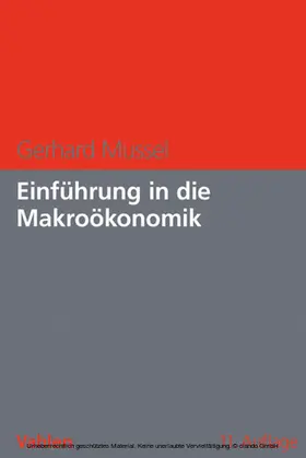 Mussel |  Einführung in die Makroökonomik | eBook | Sack Fachmedien