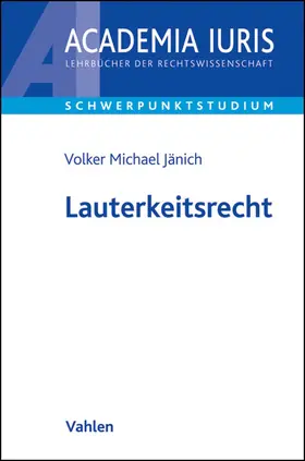 Jänich | Lauterkeitsrecht | Buch | 978-3-8006-4734-7 | sack.de
