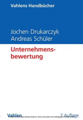 Drukarczyk / Schüler |  Unternehmensbewertung | eBook | Sack Fachmedien