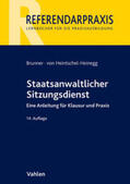 Brunner / Heintschel-Heinegg |  Staatsanwaltlicher Sitzungsdienst | Buch |  Sack Fachmedien