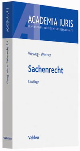Vieweg / Werner | Sachenrecht | Buch | 978-3-8006-4997-6 | sack.de