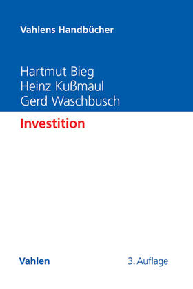 Bieg / Kußmaul / Waschbusch | Investition | Buch | 978-3-8006-5051-4 | sack.de