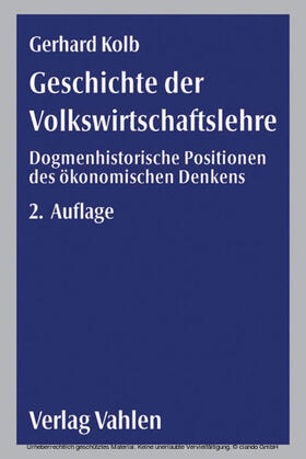 Kolb | Geschichte der Volkswirtschaftslehre | E-Book | sack.de