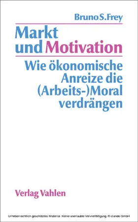 Frey |  Markt und Motivation | eBook | Sack Fachmedien