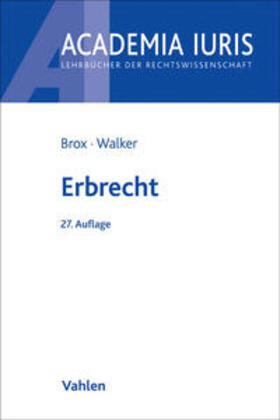 Brox / Walker | Erbrecht | Buch | 978-3-8006-5173-3 | sack.de