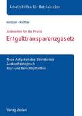 Hintzen / Richter |  Hintzen, M: Entgelttransparenzgesetz | Buch |  Sack Fachmedien
