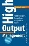 Grove |  High Output Management | eBook | Sack Fachmedien