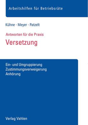 Kühne / Meyer / Patzelt | Versetzung | Buch | 978-3-8006-6276-0 | sack.de