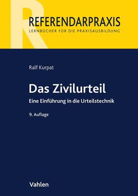 Kurpat / Siegburg | Das Zivilurteil | Buch | 978-3-8006-6409-2 | sack.de