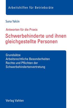 Yalcin | Schwerbehinderte und ihnen gleichgestellte Personen | Buch | 978-3-8006-6700-0 | sack.de