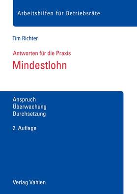 Richter |  Richter, T: Mindestlohn | Buch |  Sack Fachmedien