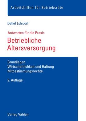 Lülsdorf |  Betriebliche Altersversorgung | Buch |  Sack Fachmedien