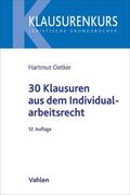 Oetker |  30 Klausuren aus dem Individualarbeitsrecht | Buch |  Sack Fachmedien