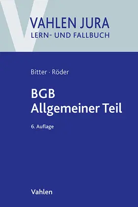 Bitter / Röder |  BGB Allgemeiner Teil | Buch |  Sack Fachmedien