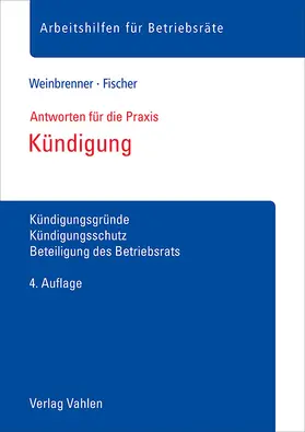Weinbrenner / Fischer |  Kündigung | Buch |  Sack Fachmedien