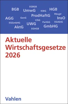  Aktuelle Wirtschaftsgesetze 2026 | Buch |  Sack Fachmedien