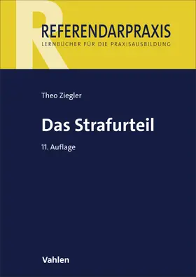 Ziegler | Das Strafurteil | Buch | 978-3-8006-8064-1 | www.sack.de