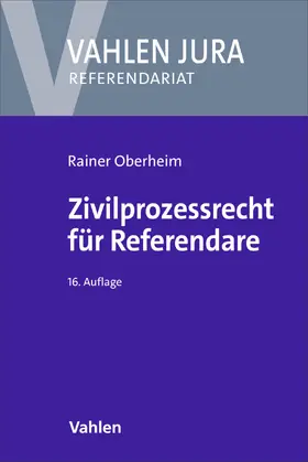Oberheim |  Zivilprozessrecht für Referendare | Buch |  Sack Fachmedien