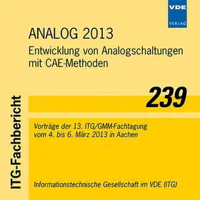 VDE e. V. / ITG |  ANALOG 2013 | Sonstiges |  Sack Fachmedien