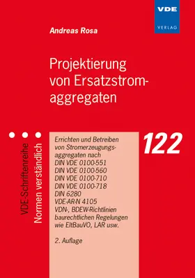 Rosa |  Projektierung von Ersatzstromaggregaten | Buch |  Sack Fachmedien