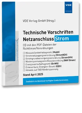 VDE VERLAG GmbH |  Technische Vorschriften Netzanschluss Strom | Sonstiges |  Sack Fachmedien