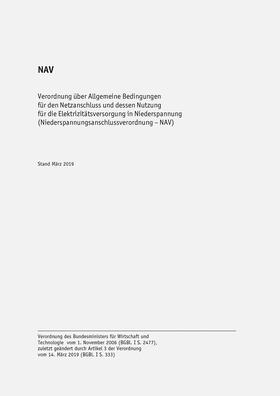 NAV Strom - Niederspannungsanschlussverordnung | Buch | 978-3-8007-4982-9 | sack.de