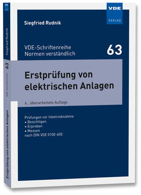 Rudnik | Erstprüfung von elektrischen Anlagen | Buch | 978-3-8007-5261-4 | sack.de
