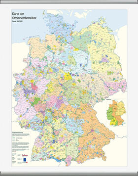 BDEW e.V. / infas LT | Karte der Stromnetzbetreiber 2020 | Sonstiges | 978-3-8007-5382-6 | sack.de