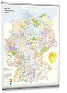  Karte der Gasnetzbetreiber 2023 | Sonstiges |  Sack Fachmedien