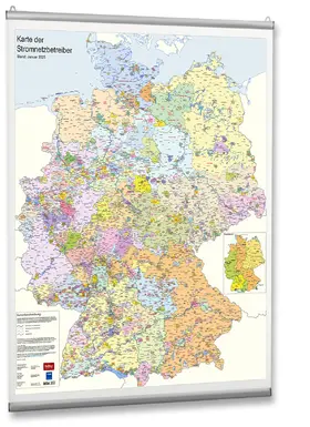  Karte der Stromnetzbetreiber 2025 | Sonstiges |  Sack Fachmedien
