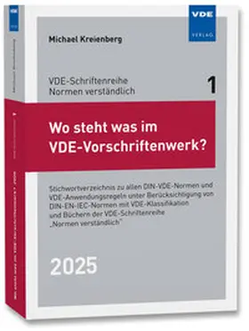 Kreienberg |  Wo steht was im VDE-Vorschriftenwerk? 2025 | Buch |  Sack Fachmedien