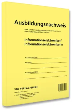  Ausbildungsnachweis Informationselektroniker/ Informationselektronikerin | Buch |  Sack Fachmedien