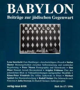 Brumlik / Diner / Koch |  Babylon 16-17 | Buch |  Sack Fachmedien