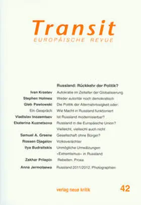 Krastev / Michalski / Holmes | Transit 42. Europäische Revue | E-Book | www.sack.de