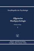Stoffer / Oerter |  Allgemeine Musikpsychologie - Bd. 1 | Buch |  Sack Fachmedien