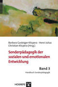 Gasteiger-Klicpera / Julius / Klicpera |  Sonderpädagogik der sozialen und emotionalen Entwicklung | Buch |  Sack Fachmedien