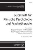 Ehlert / Leplow |  Zeitschrift für Klinische Psychologie und Psychotherapie. Forschung und Praxis | Buch |  Sack Fachmedien