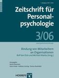 Dick / Riketta |  Zeitschrift für Personalpsychologie | Buch |  Sack Fachmedien