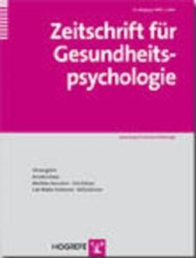 Schwarzer / Kuhl | Zeitschrift für Gesundheitspsychologie | Buch | 978-3-8017-2006-3 | sack.de