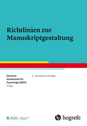 Richtlinien zur Manuskriptgestaltung | Buch | 978-3-8017-2954-7 | sack.de