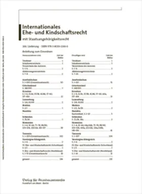 Henrich / Dutta / Ebert |  Internationales Ehe- und Kindschaftsrecht mit Staatsangehörigkeitsrecht | Loseblattwerk |  Sack Fachmedien