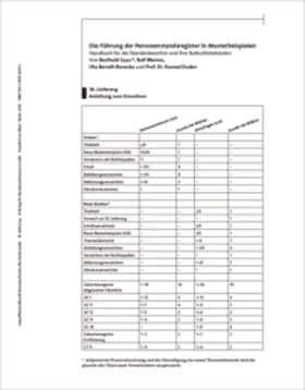 Gaaz / Meireis / Berndt-Benecke |  Die Führung der Personenstandsregister in Musterbeispielen | Loseblattwerk |  Sack Fachmedien