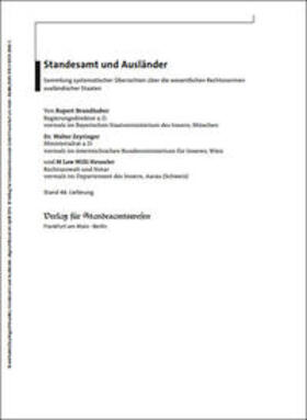 Brandhuber / Zeyringer / Heussler | Standesamt und Ausländer | Loseblattwerk | sack.de