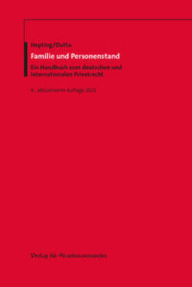 Hepting / Dutta |  Familie und Personenstand | Buch |  Sack Fachmedien