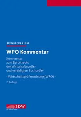 Hense / Ulrich | WPO Kommentar | Buch | 978-3-8021-1900-2 | sack.de