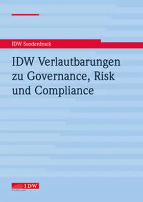  IDW Verlautbarungen zu Governance, Risk und Compliance | Buch |  Sack Fachmedien